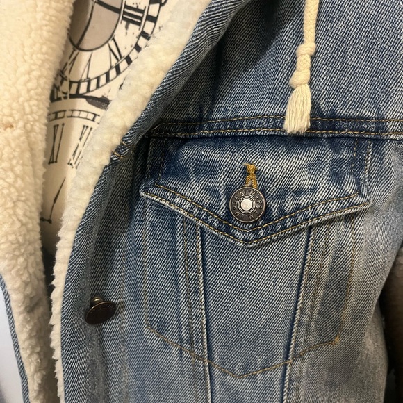 Denim/ fleece bomber jacket - Picture 7 of 12